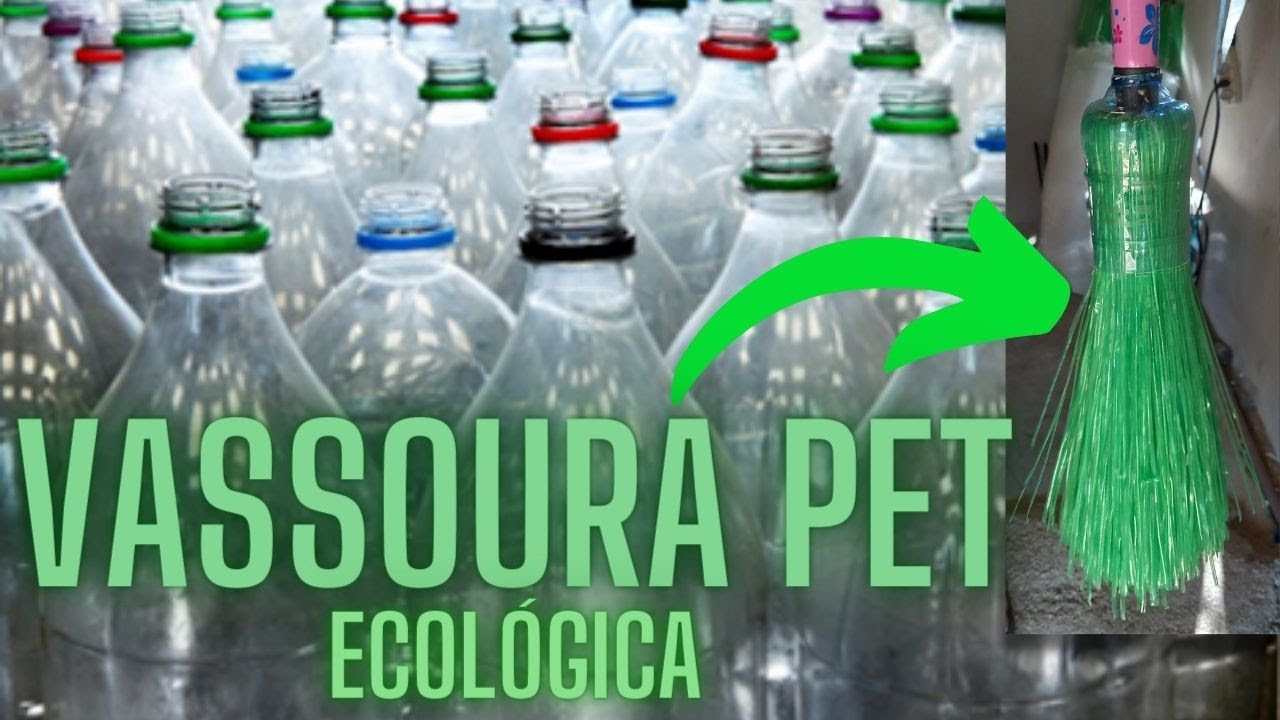 COMO FAZER VASSOURAS COM GARRAFAS PET | RAIZES DO REI