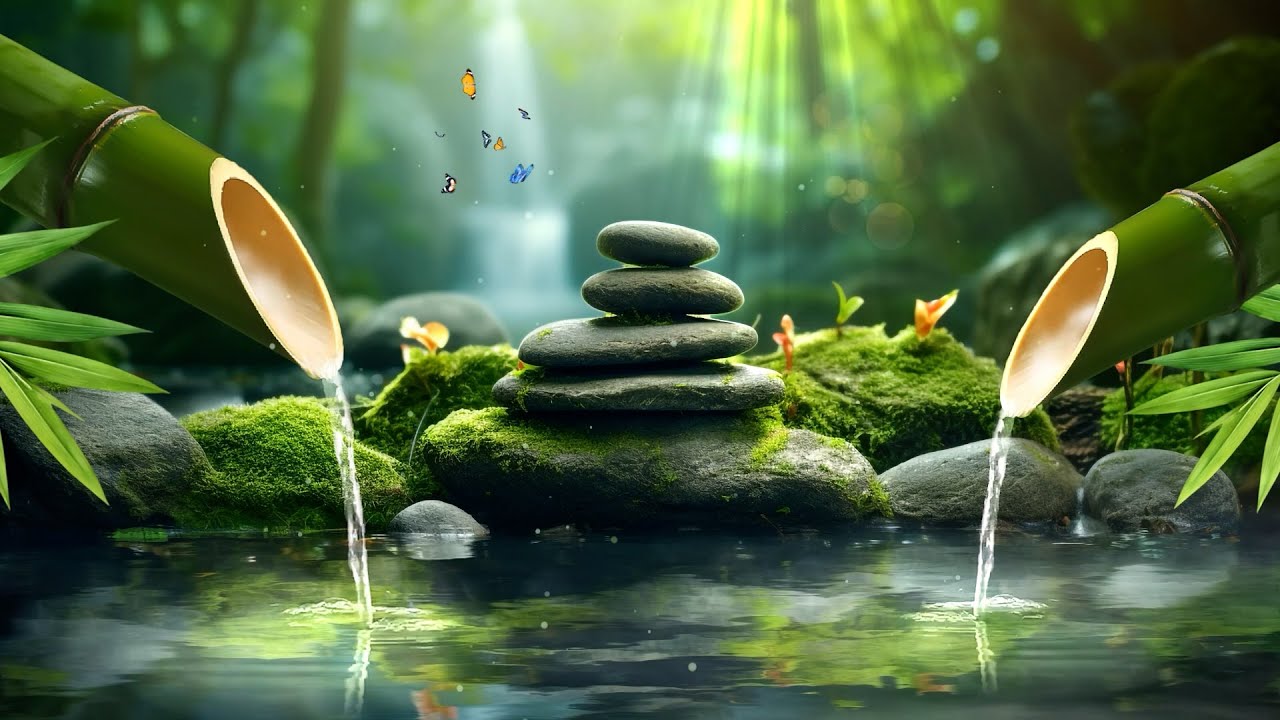 Soothing Piano with Meditation Space | Relaxing Music for Deep Sleep, Yoga, Spa & Emotional Balance