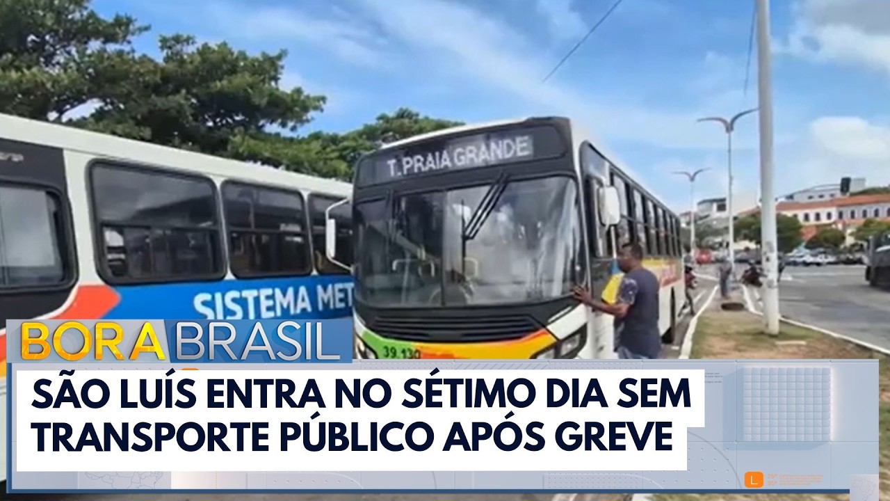 São Luís entra no sétimo dia sem transporte público após greve | Bora Brasil