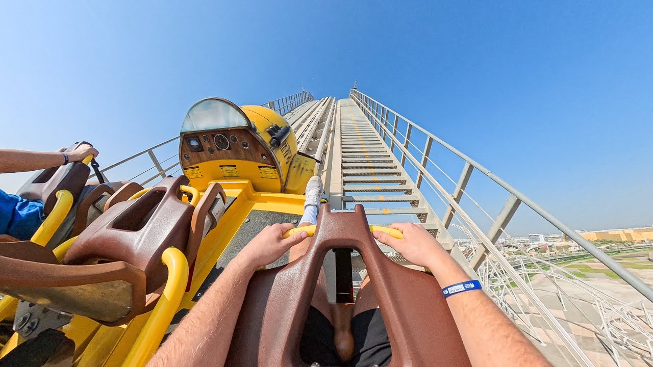 INSANE! Flying Aces Front Seat POV at Ferrari World Abu Dhabi