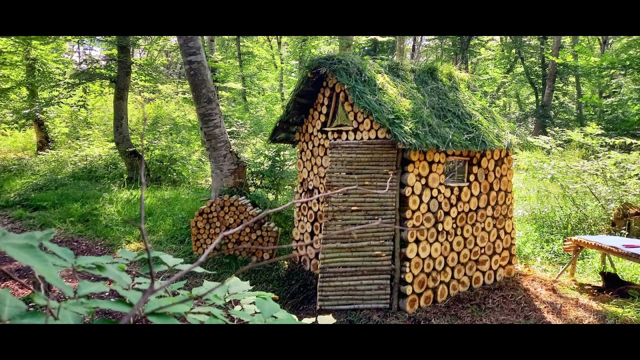 Secret Methods of Building a Wooden Cottage in an Amazing Forest