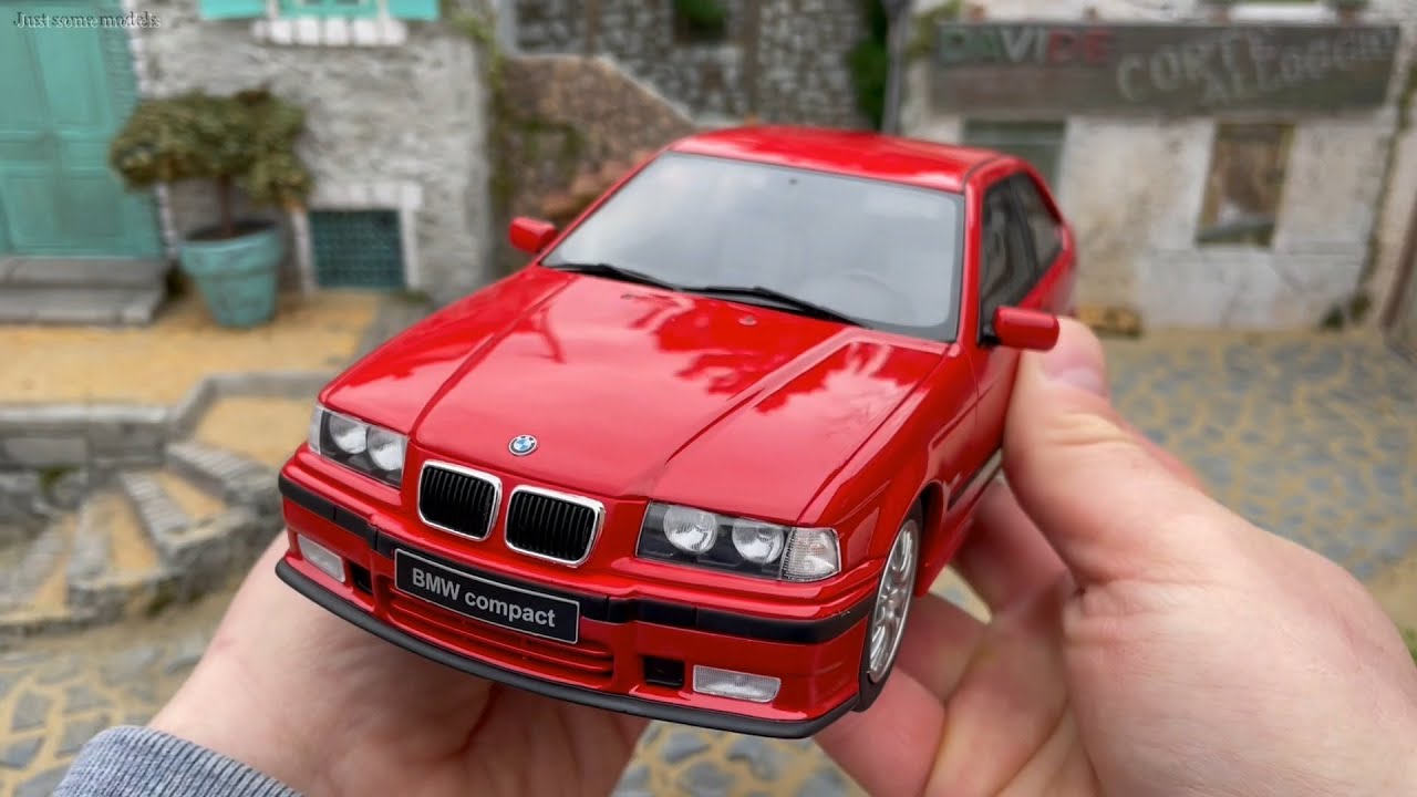 1:18 BMW E36 Compact 323ti '98, Imola red - Otto-mobile [Unboxing]