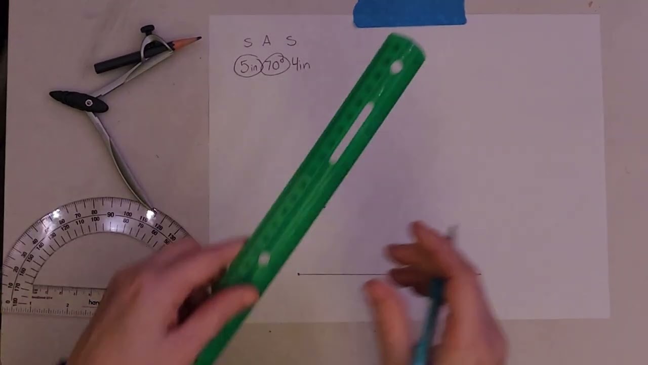 Constructing Triangles - SAS Triangle