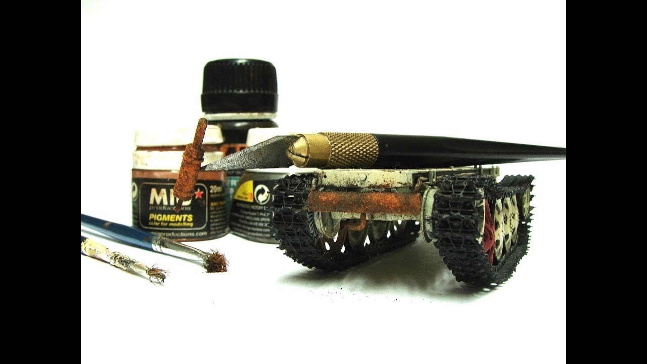 Rdza na tłumiku - pancerka 1:35