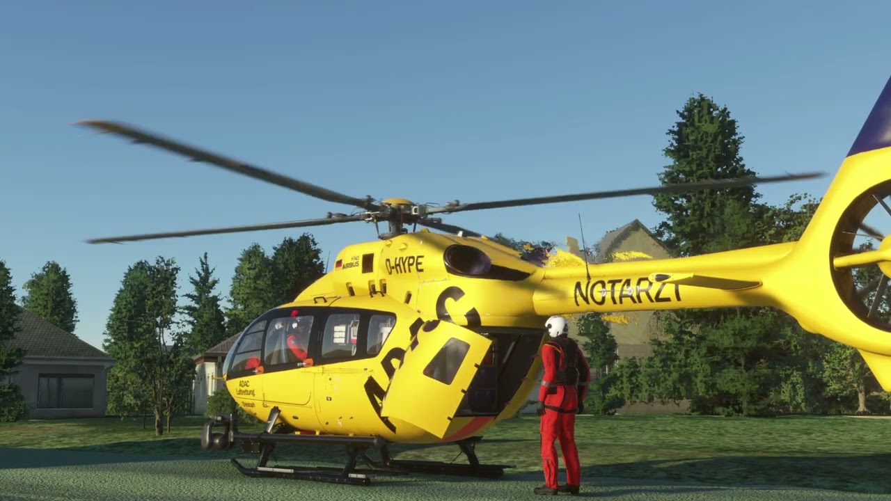 Microsoft Flight Simulator 2020 - H145 HEMS di HPG, livrea ADAC. SU11 Flight Dynamic! New Build 375!
