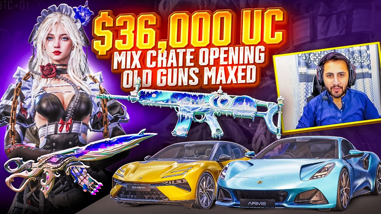 NEW M76 + SCARL MAXX Materials | 36000 UC MIX CRATE OPENING | PUBG MOBILE X Lotus  | MK Gaming