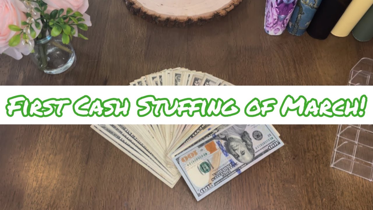 March Cash Stuffing #1 | 🌸 Stuffing $547 🌸 | Finally Saving Again! | Low Income Budget | Zero Based