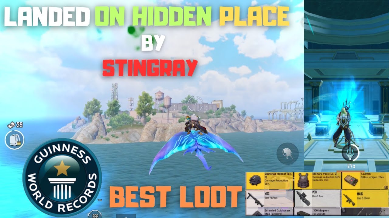 Traveling To Spawn Island Hidden Place By Stingray Core Got Best Loot World Record Bgmi Pubg