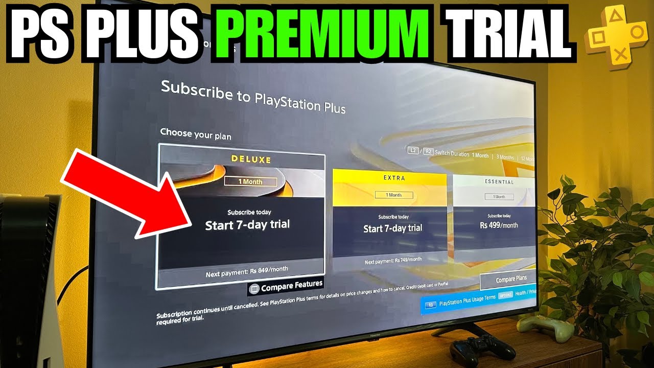 PS4/PS5 — как получить бесплатную пробную версию PS Plus PREMIUM в 2024 году