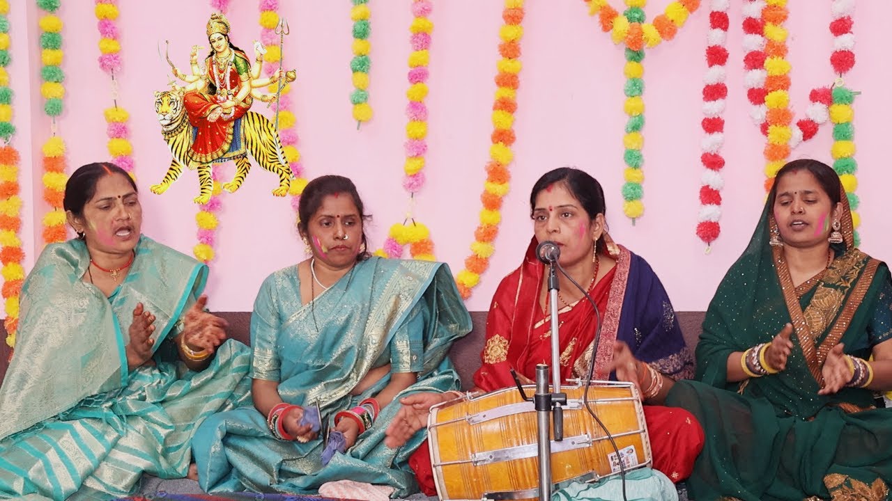 शेरवा पे बईठ के मईया खेलस रंगवा अबीर { भक्ति होली गीत } #bhaktisong 2026 | Hamari Darshan Bhojpuri