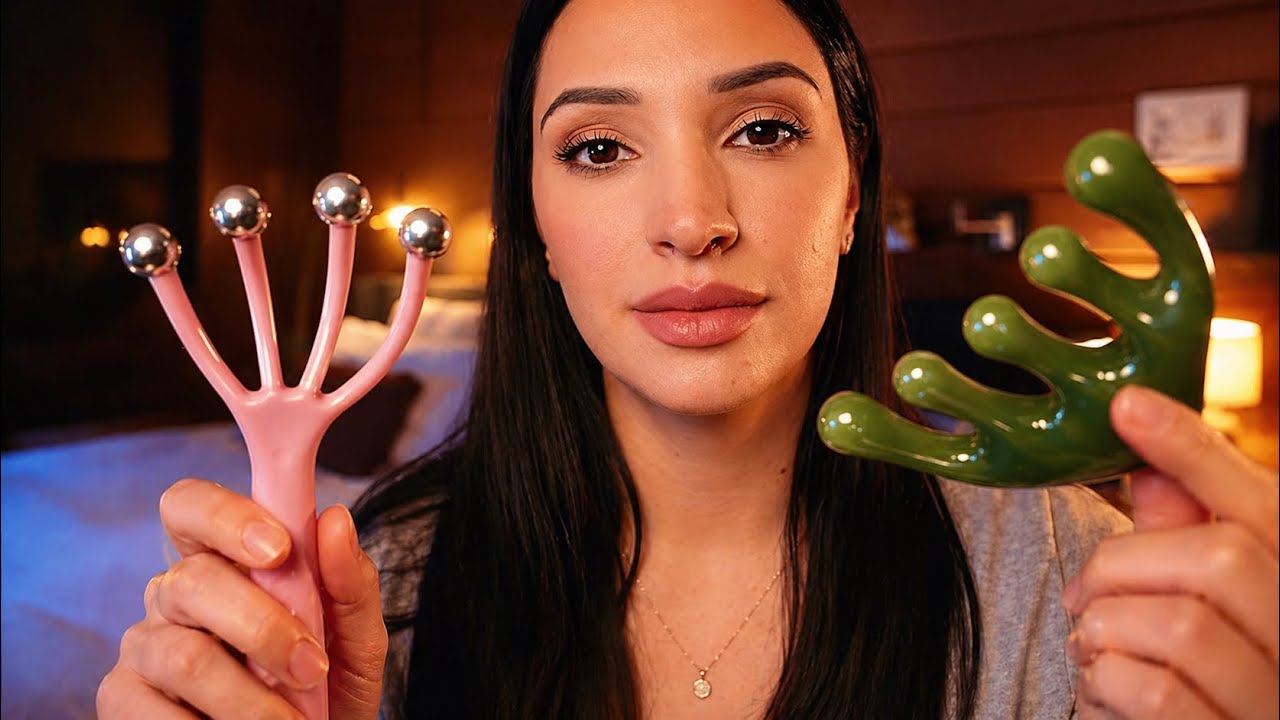 ASMR Giving You a Realistic Scalp Massage and Treatment + Head Massage
