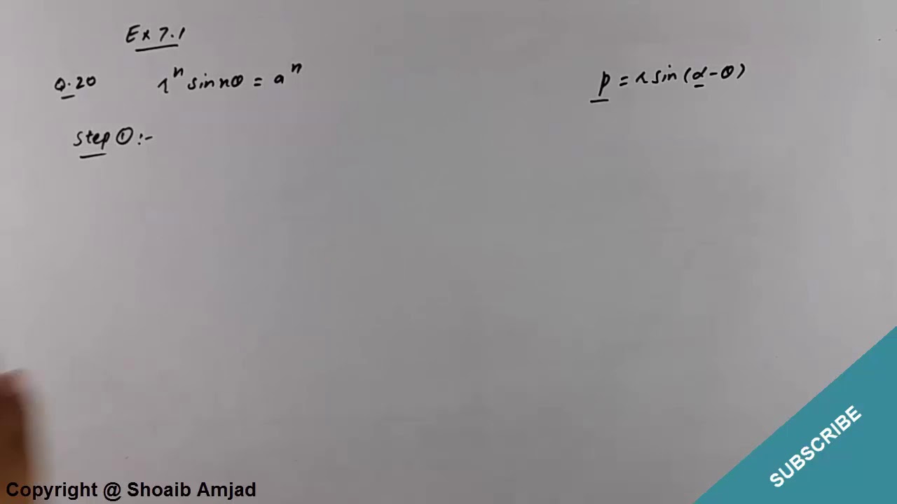 Q.21 Ex#7.1 | Find out The Equations Of the Asymptotes of the Polar form of Curves