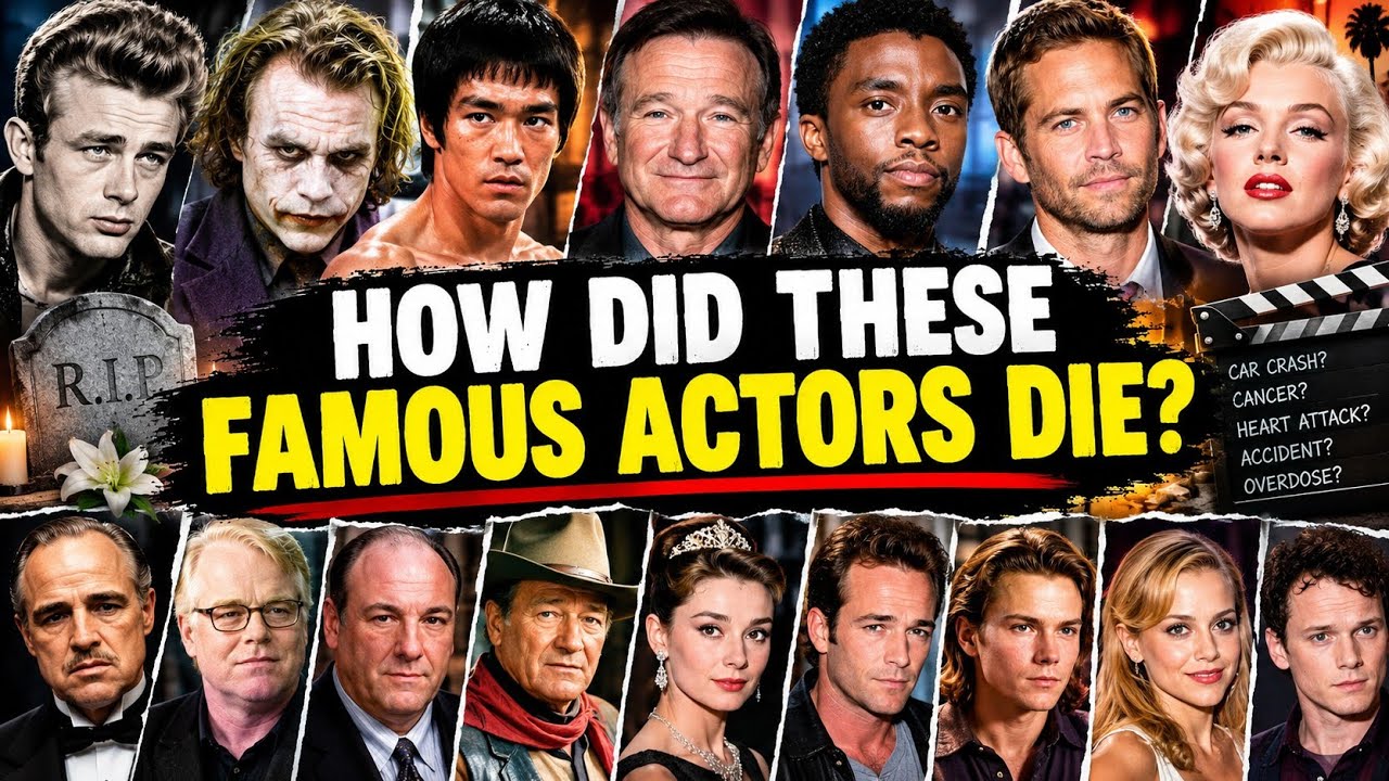 50 Famous Actors Who Died &mdash; Their Shocking Causes of Death 😱