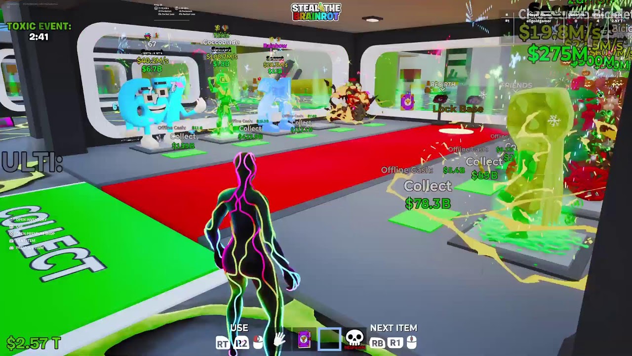 TikTok live Fortnite steal Brainrot Admin