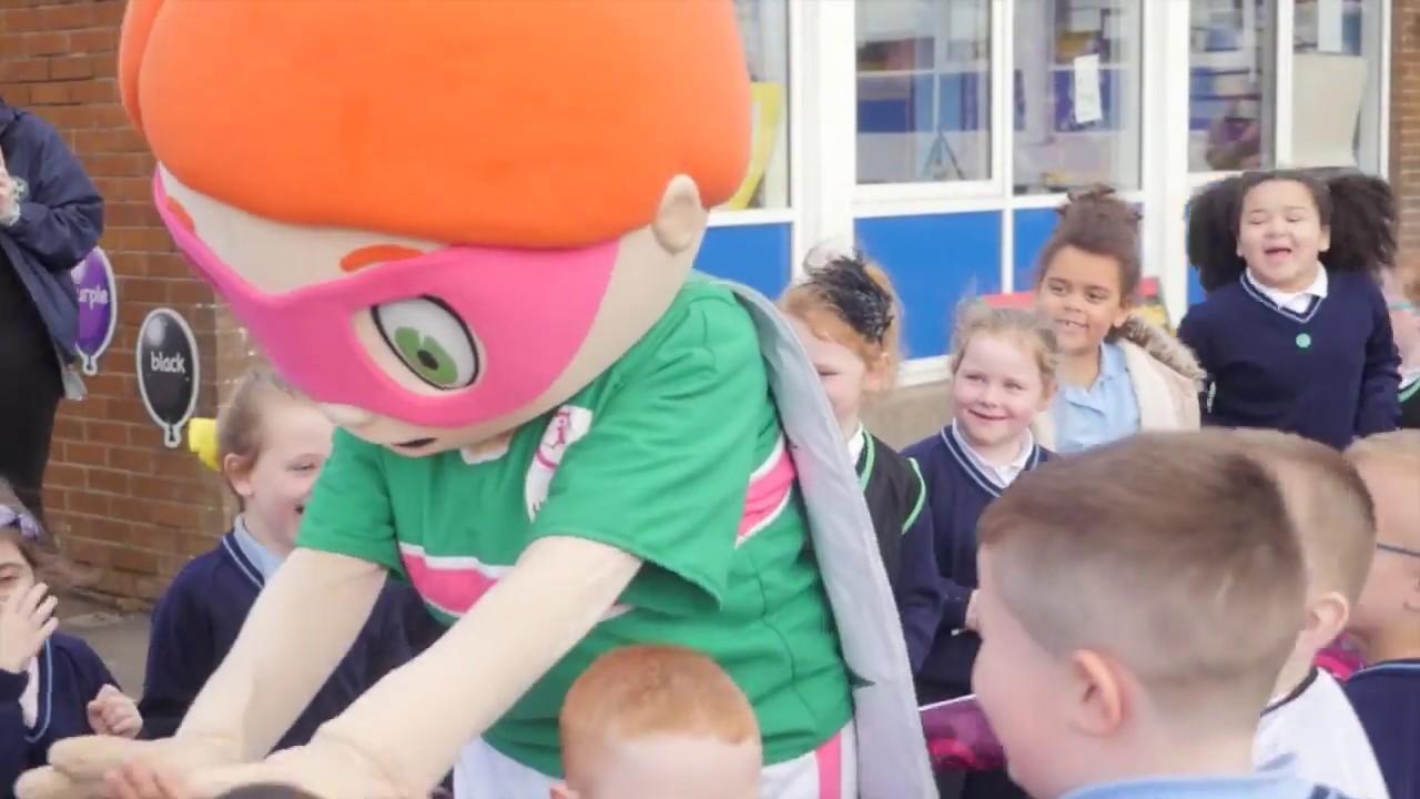 Sweet Caroline visits St. Vincent de Paul primary school, Belfast