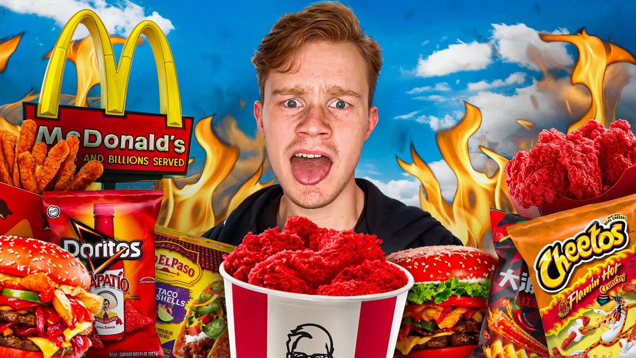 Jag Testade Den STARKASTE MATEN På Alla SNABBMAT Restuaranger!