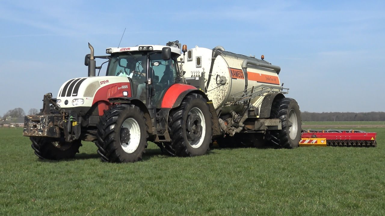 Zodebemesten met Steyr CVT 6225 en Kaweco Double Twin Shift + Vredo bemester (2017)