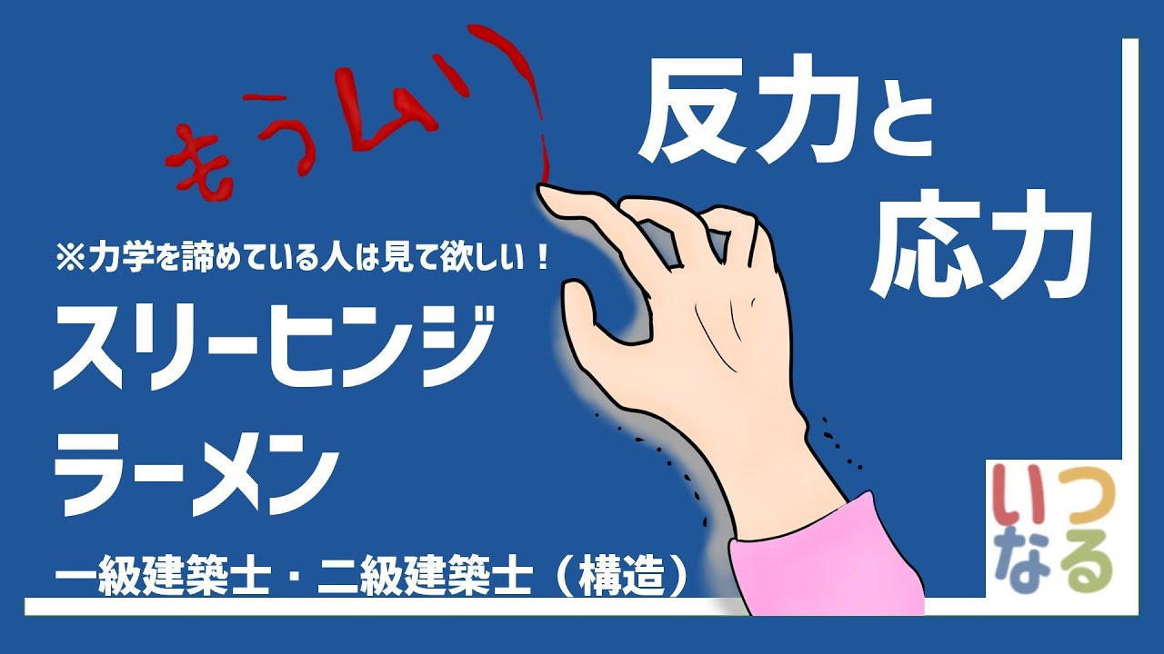 建築士試験【構造017】構造力学/反力と応力とスリーヒンジラーメン（vol.0047）