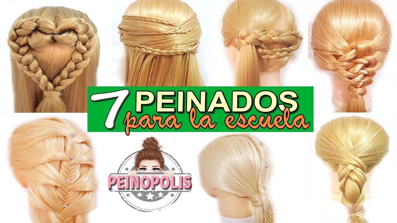 7 Peinados Faciles y Rapidos para la Escuela con Trenzas para Principiantes