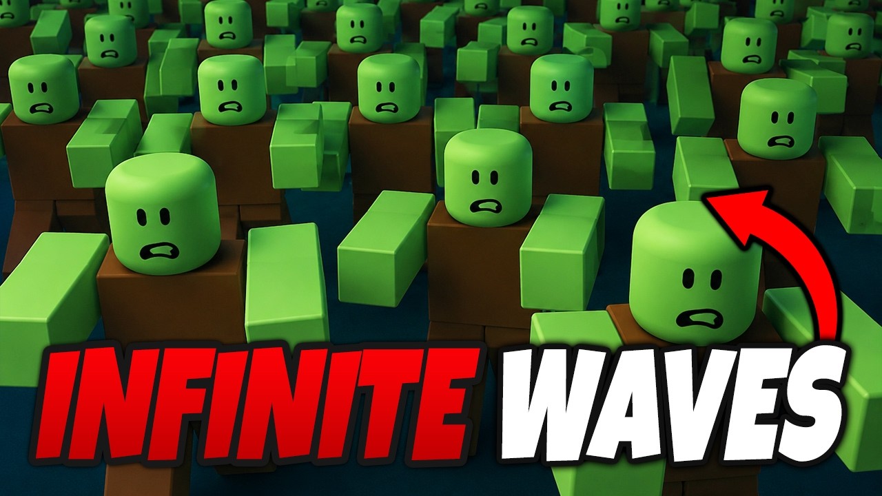 INFINITE WAVES in SURVIVE ZOMBIE ARENA Roblox - Best Solo Strategy Guide