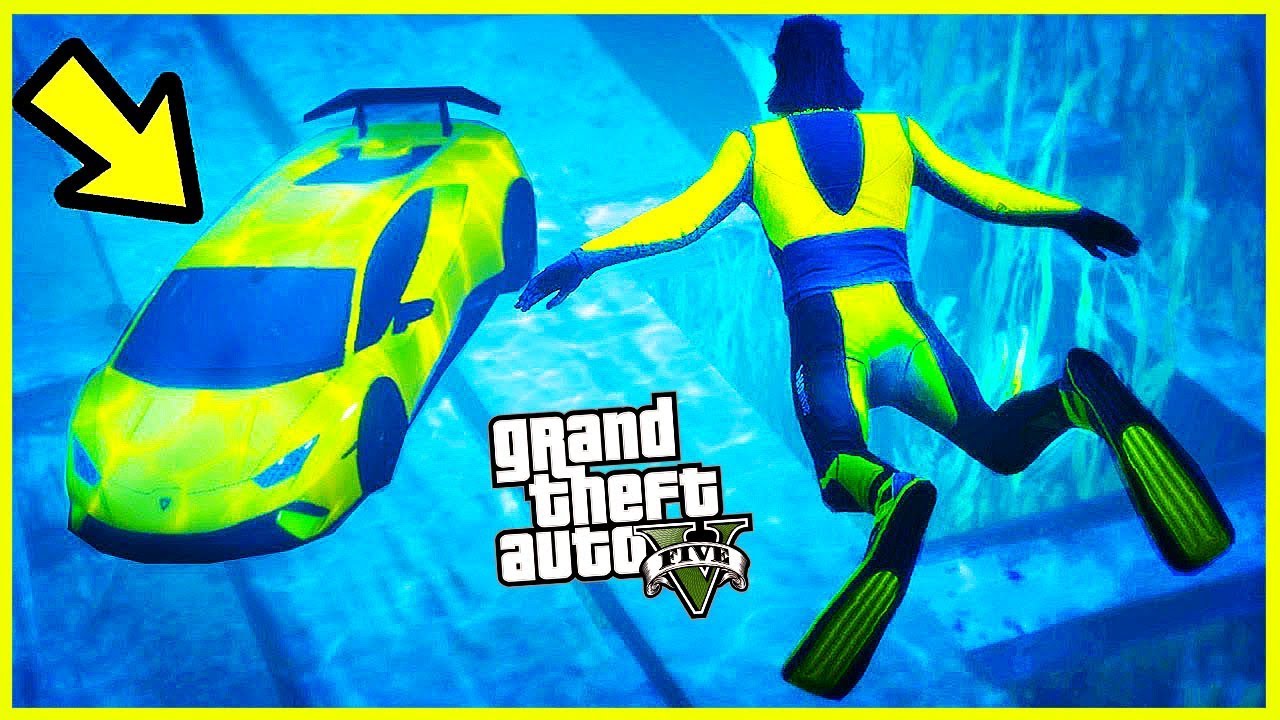 LOV&Iacute;M OPU&Scaron;TĚN&Aacute; LUXUSN&Iacute; AUTA Z OCE&Aacute;NU V GTA ! (GTA 5 M&oacute;dy)