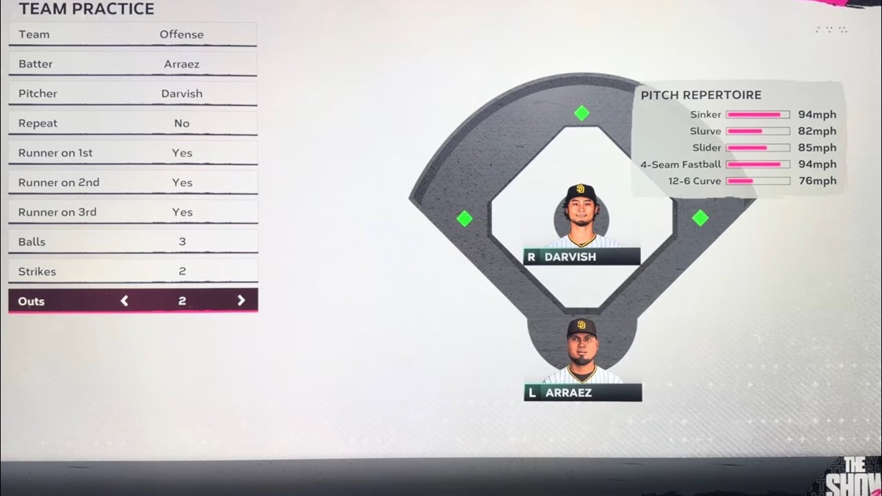 MLB the show 24 San Diego Padres Practice ￼