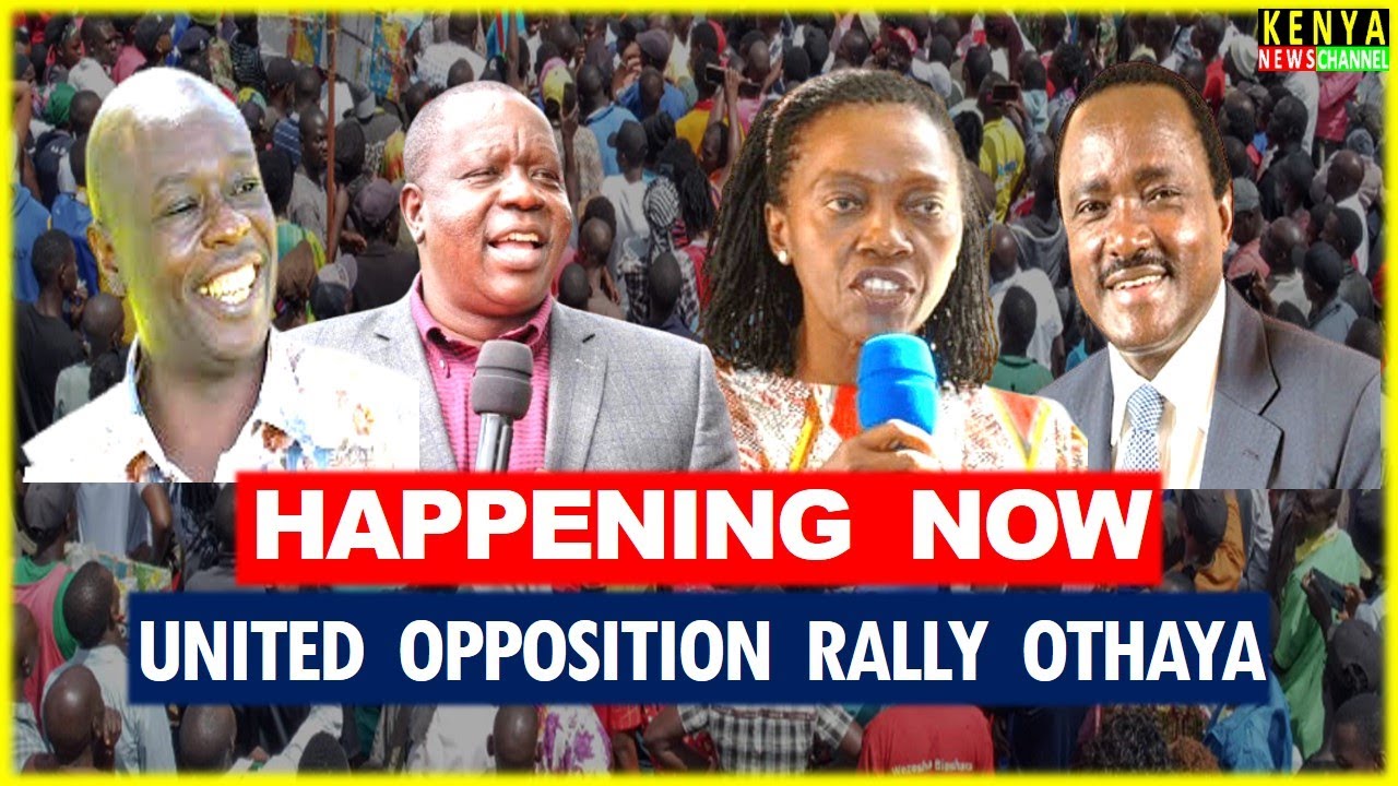 LIVE - Gachagua returns to Othaya after Church attack with Matiangi, Kalonzo & United Opposition