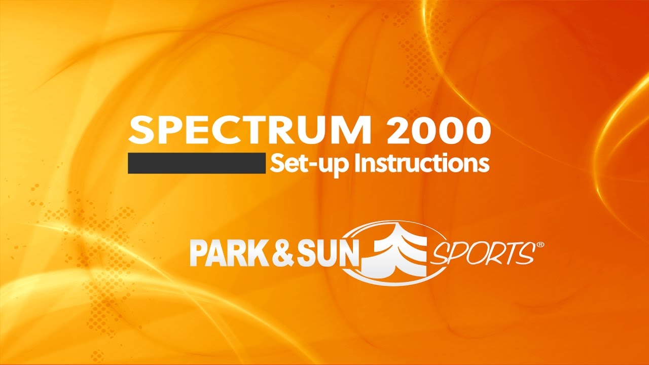 Park & Sun Sports Spectrum 2000: Portable Professional Outdoor Volleyball Net System Instructions