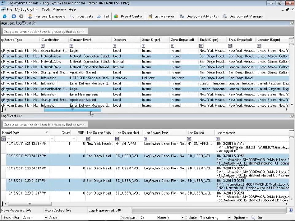 LogRhythm Tail   Real time Log Management Event Viewer