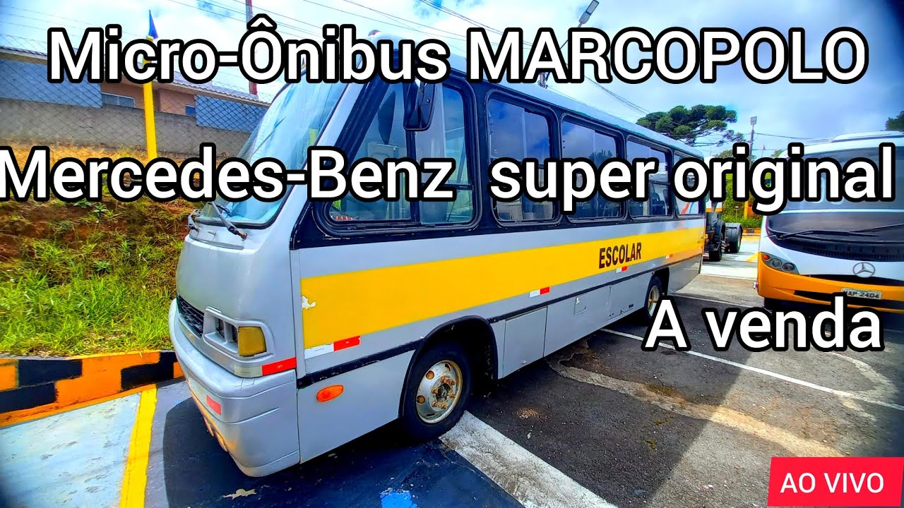 OLHA ESTA JÓINHA DE MICRO-ÔNIBUS MARCOPOLO MERCEDES-BENZ QUE ENCONTREI A VENDA POR ÓTIMO PREÇO