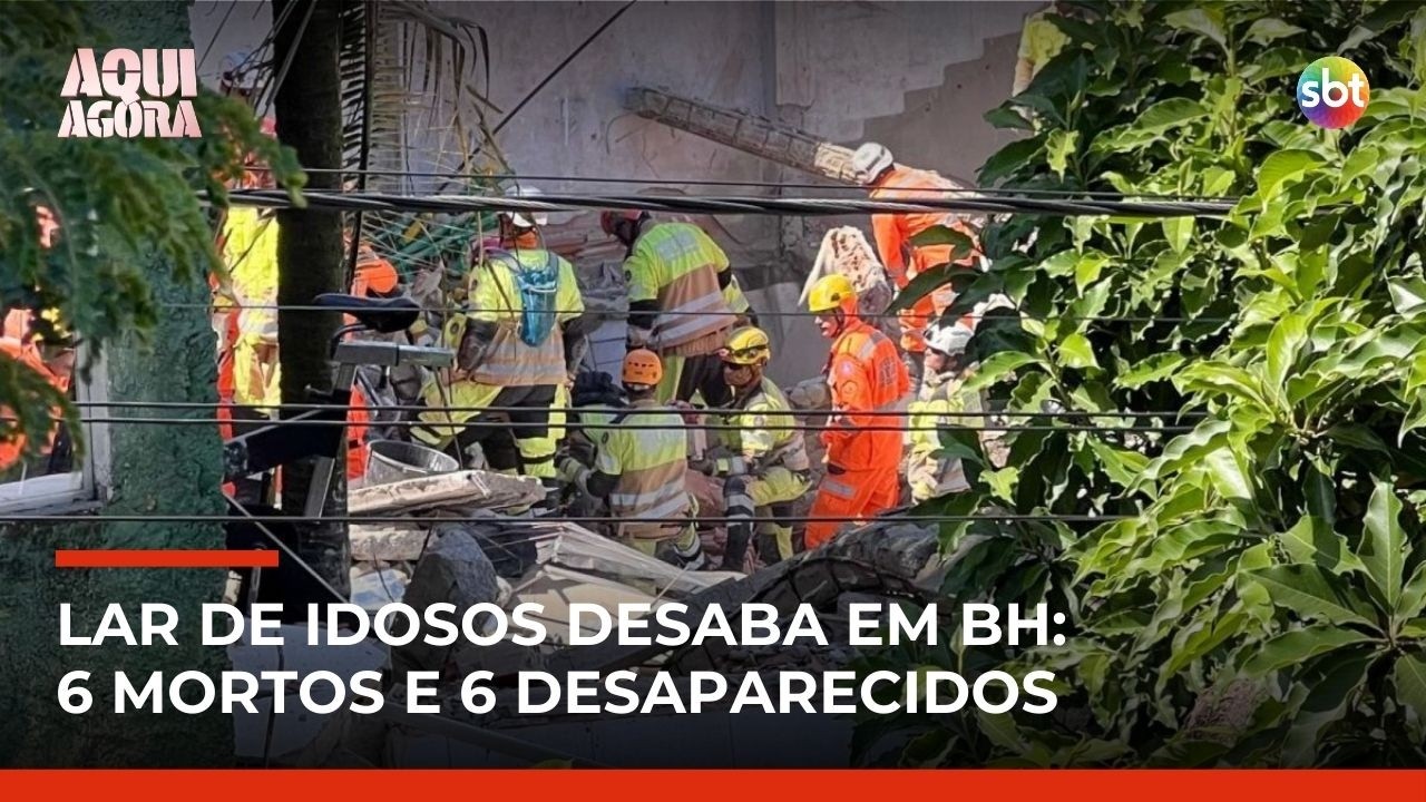 Sobe para 6 o número de mortos após desabamento de lar de idosos; 6 seguem soterradas | #AquiAgora