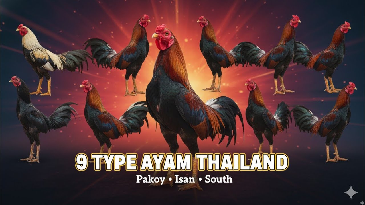 9 TYPE AYAM THAILAND Paling Terkenal & Legendaris #ayam #ayamberkualitas #ayamthailand 