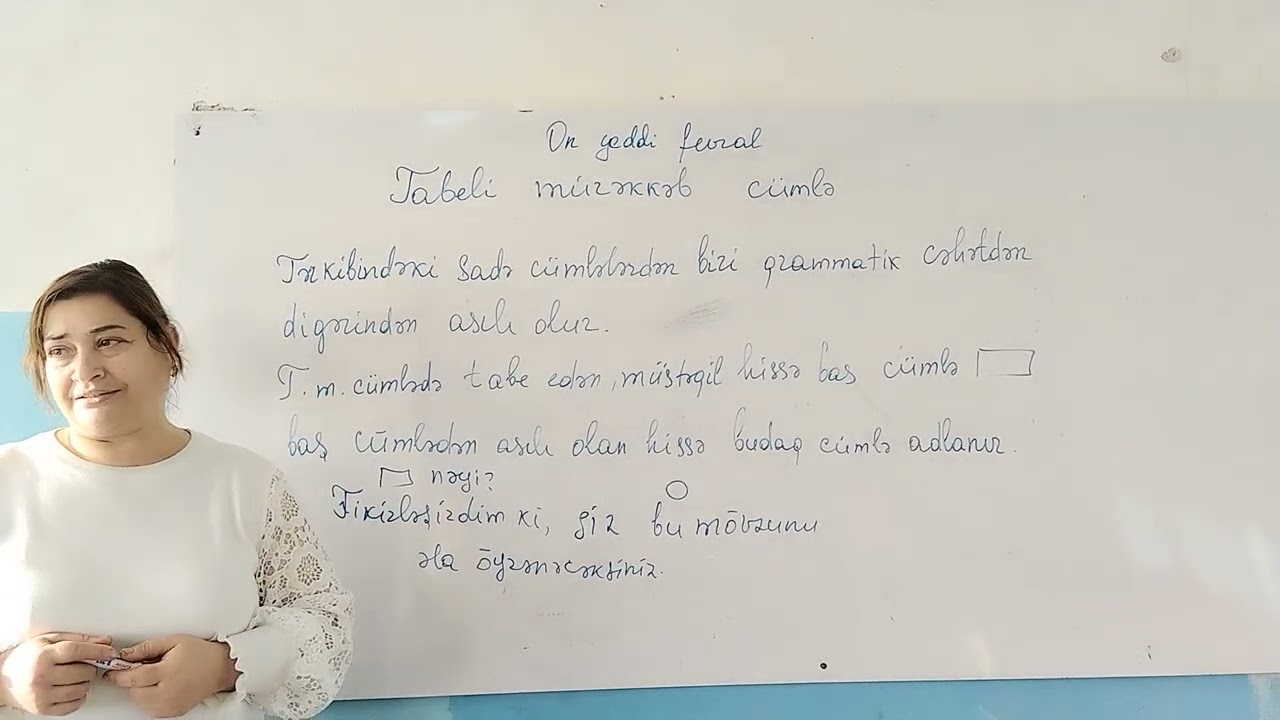 Tebeli mürəkkəb cümləni 1dəqiqədə öyrən. ( l hissə) Əlaqə nömrəsi:050 709 19 16