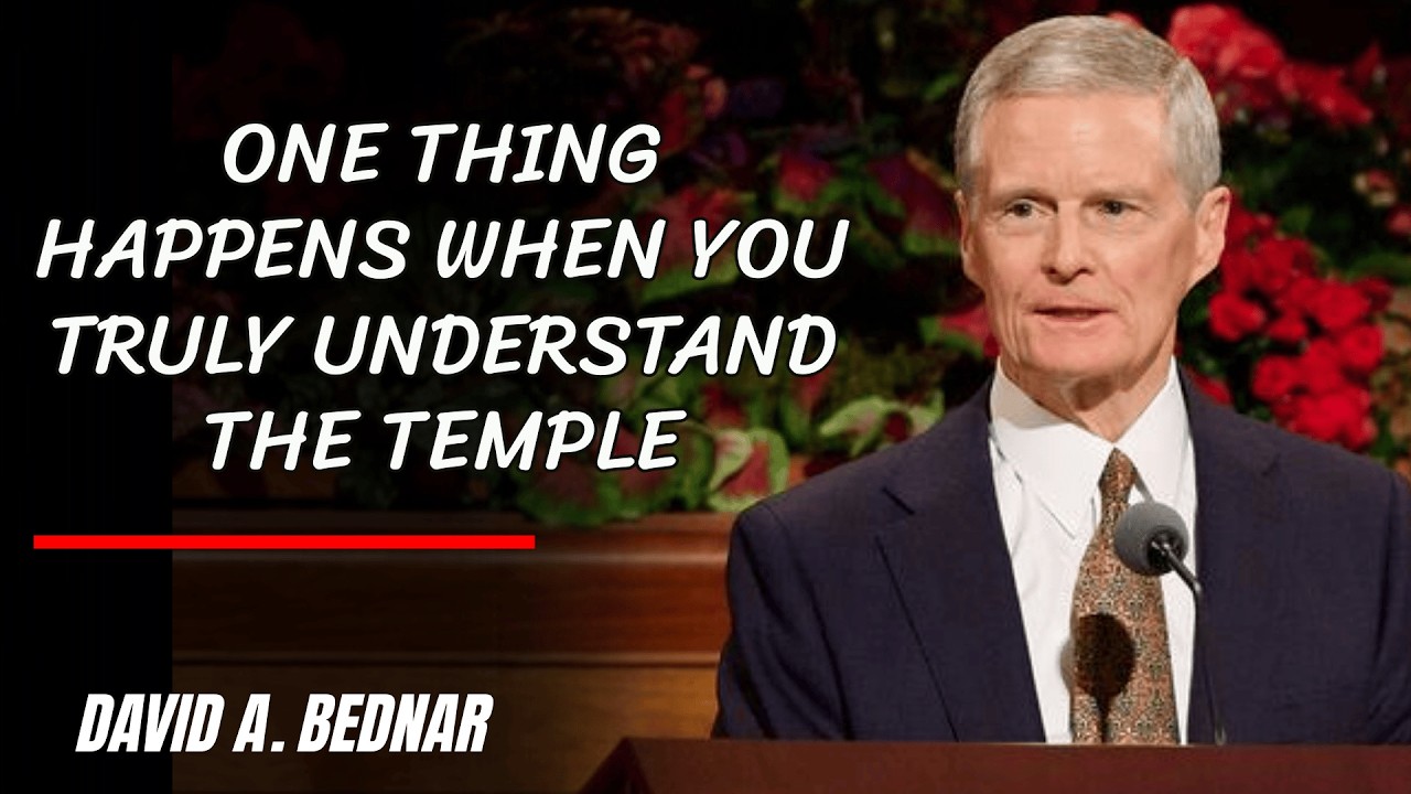 David A.  Bednar | The Bible exposes it: One thing happens when you truly understand the Temple.