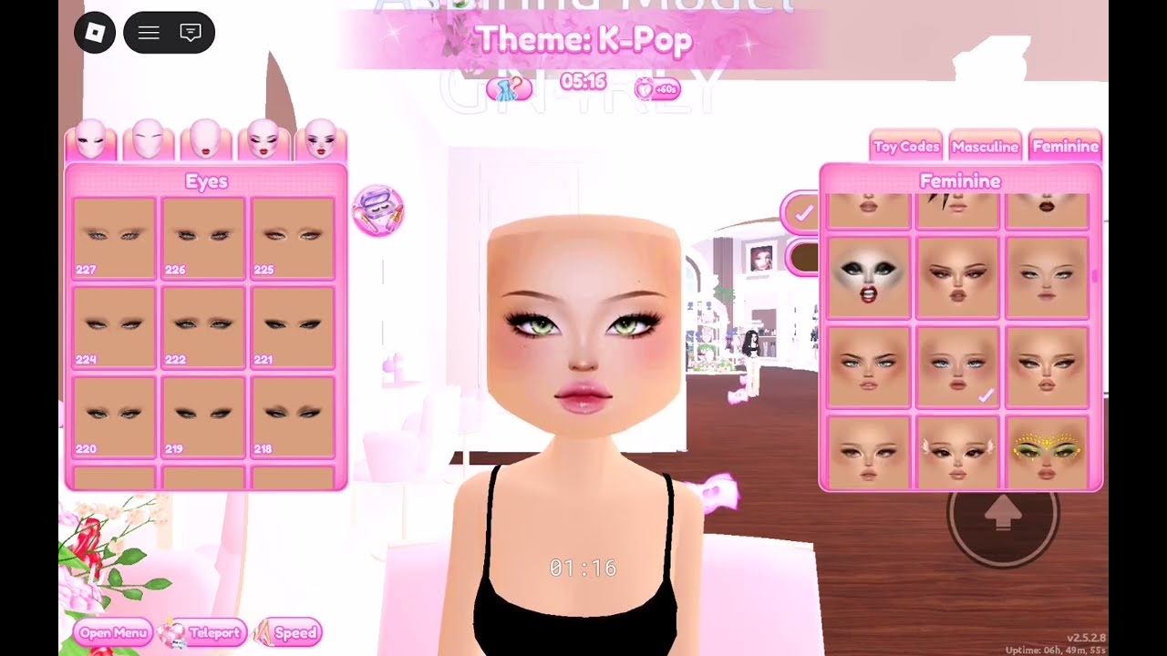 Playing Dress to Impress theme is K-pop I did Megan from katseye