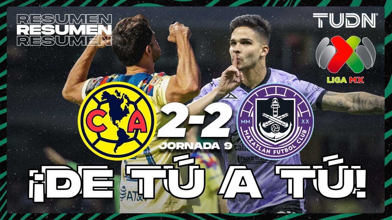 Resumen y goles | América 2-2 Mazatlán | CL2024 - Liga Mx J9 | TUDN