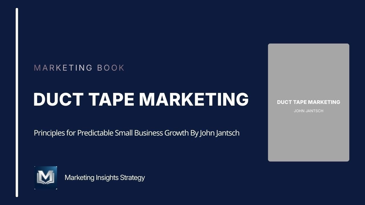 Duct Tape Marketing By John Jantsch |Stop the Marketing Madness. Build a System That Actually Works.