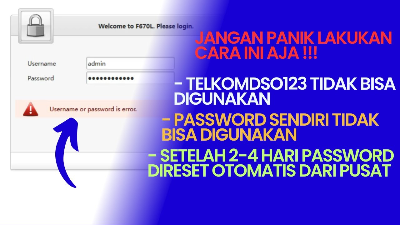 CARA MENGATASI TIDAK BISA LOGIN ADMIN PADA ZTE GPON ONT F670L INDIHOME