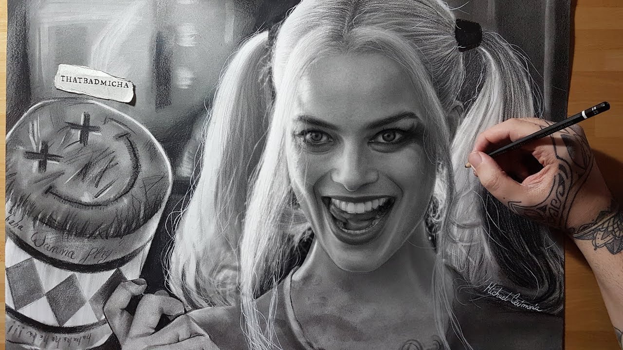 Drawing Harley Quinn (Thank You for 3k Subscribers!)