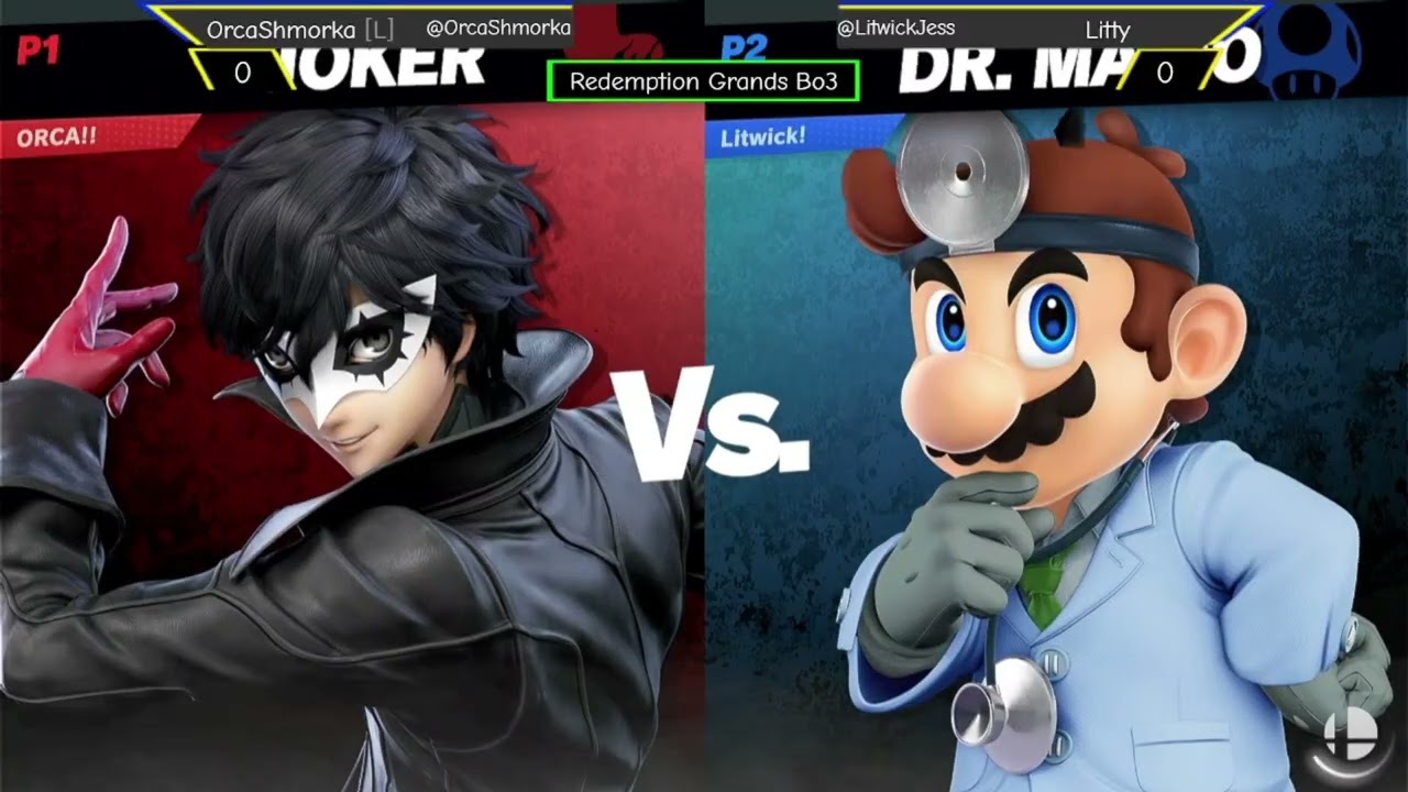 OrcaShmorka [Joker] vs Litty [Dr Mario] - Pincadia: The Final Pummel [Redemption Grand Finals]
