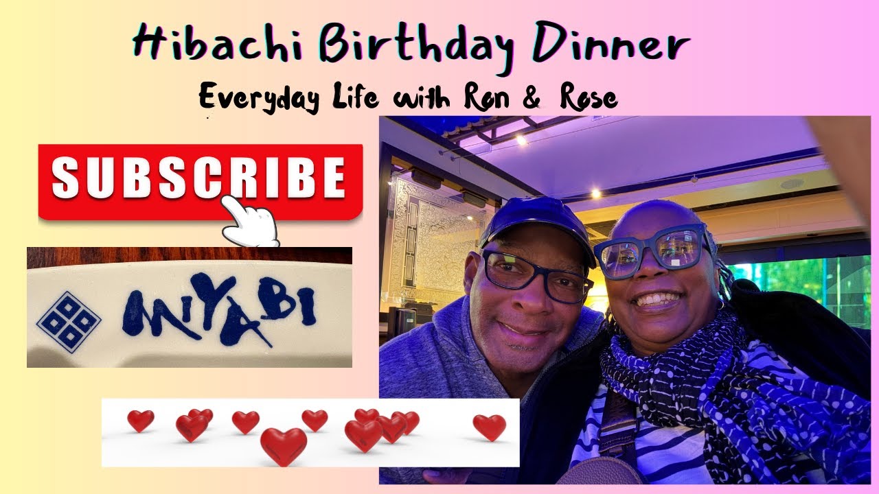 Hibachi birthday dinner at Miyabi Savannah GA #everydaylifewithronandrose