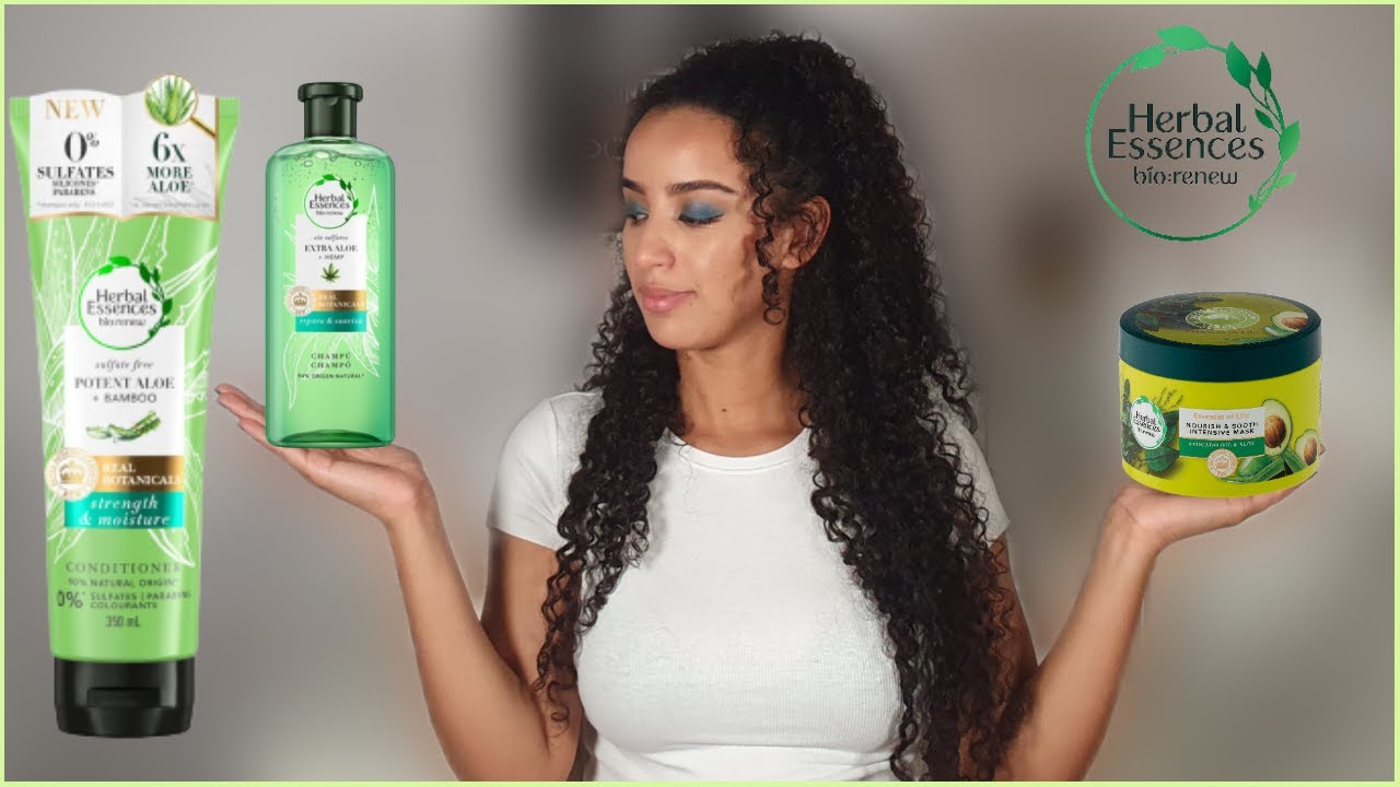 Herbal essences Bio renew 🌸 ريفيو منتجات هيربل اسنسز للشعر الكيرلي والجاف
