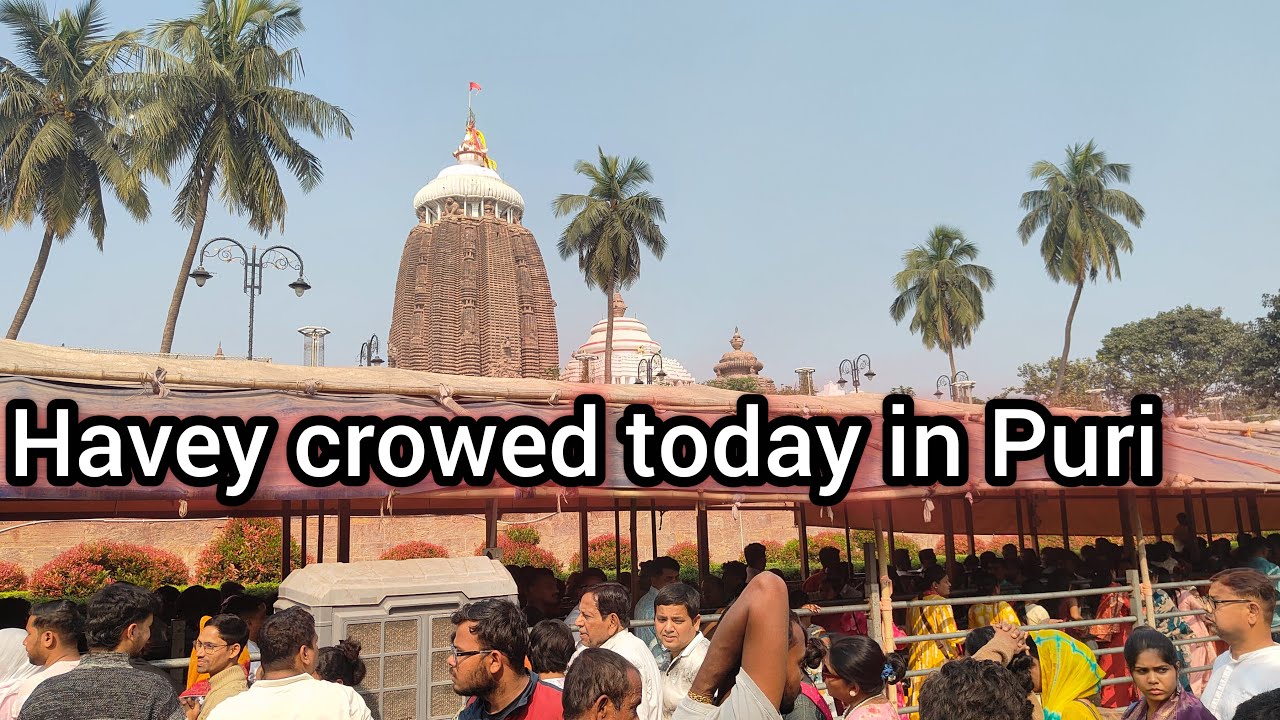 heavy crowd today in Jagannath Dham Puri Saturday special Darshan Jagannath Dham Puri