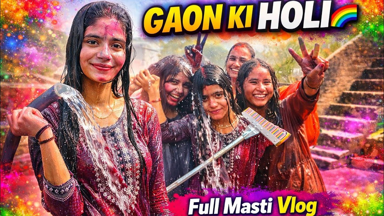 Gaon ki Holi 2026 | Logo ki Rangon wali Holi Vlog 🌈