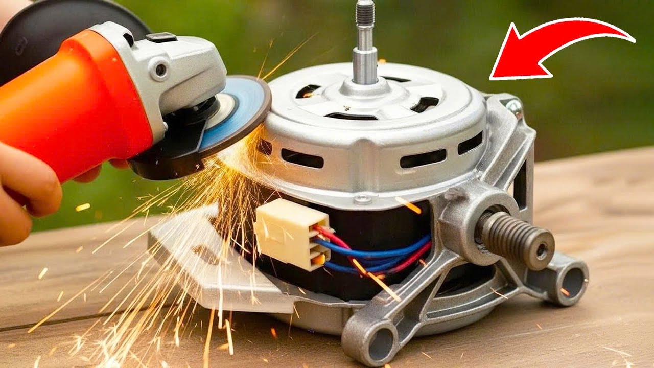 Скрытые способы применения мотора стиральной машины! Попробуйте повторно использовать старую медную