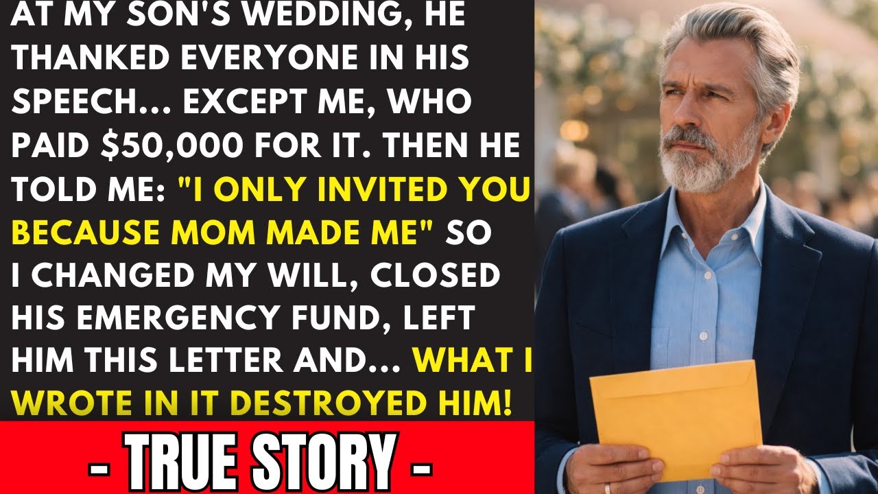 MOM MADE ME INVITE YOU,’ MY SON WHISPERED AT HIS WEDDING — MY RESPONSE SHOCKED EVERYONE.