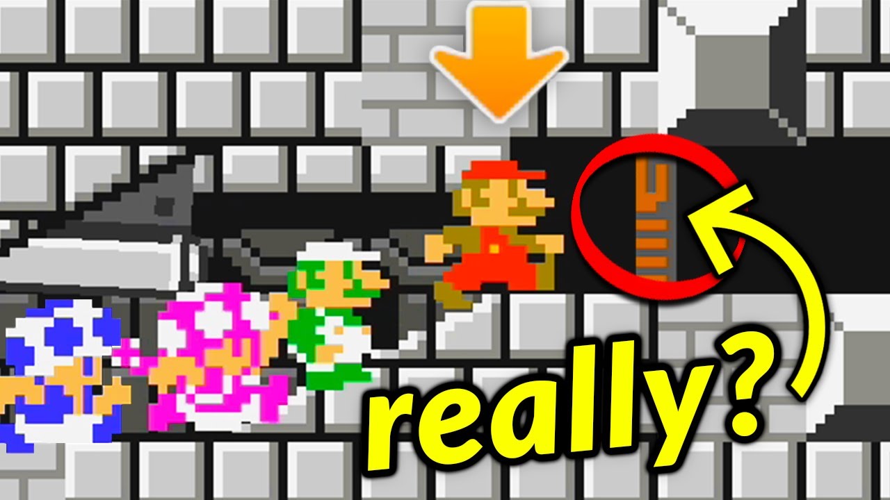 Mario Wins By Doing Absolutely Nothing — Mario Maker 2 Multiplayer Versus