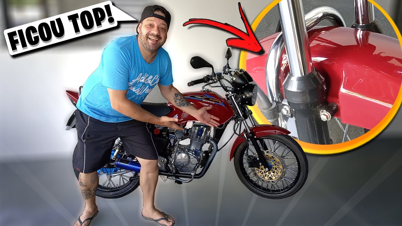 COLOQUEI UMA BARRA ESTABILIZADORA CROMADA NA MOTINHA ‹‹ Maycon Aragão ››