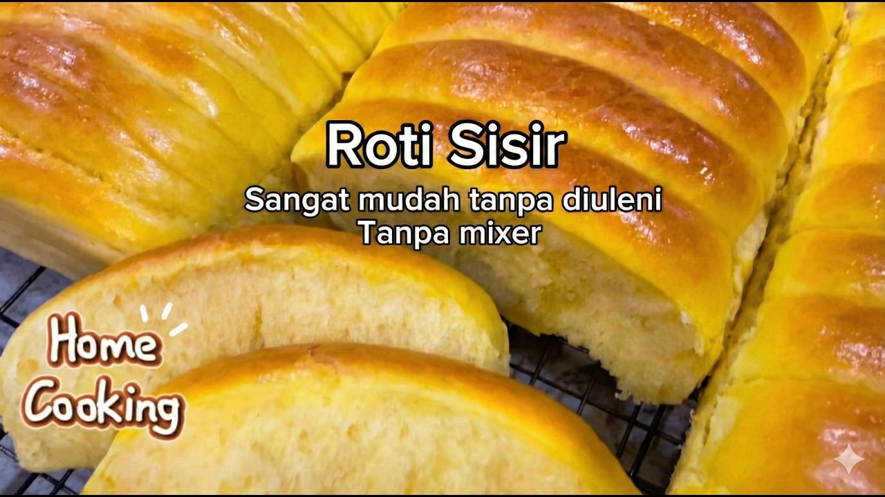Resep Roti Sisir mudah tanpa uleni, no mixer, cocok bagi pemula. The Combed Bread recipe is easy