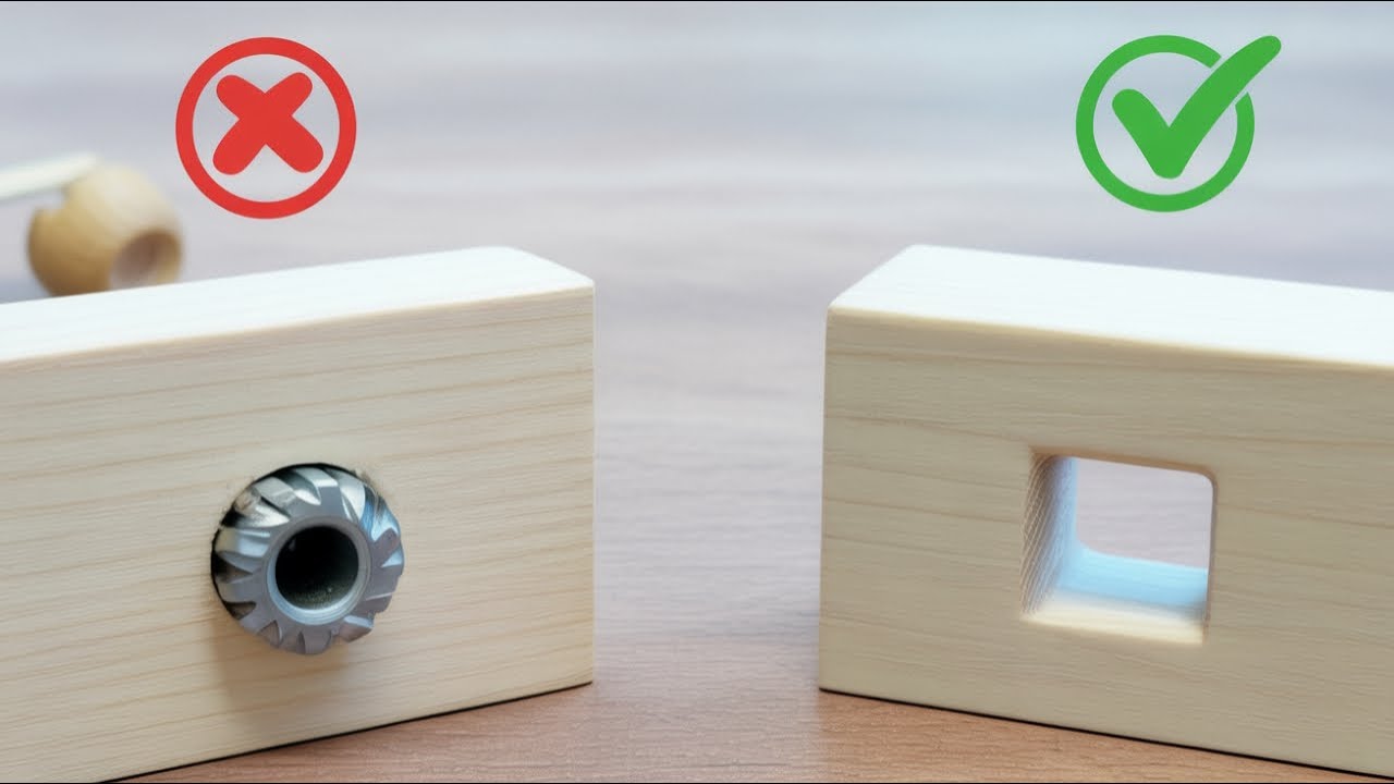 Millions of people don't know how to drill a square hole in one minute!